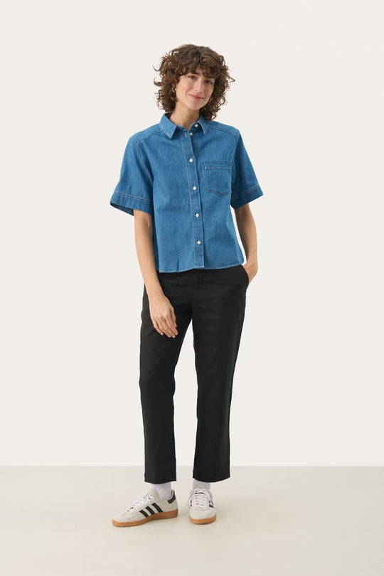 Part Two NiclaPW Shirt Medium Blue Denim