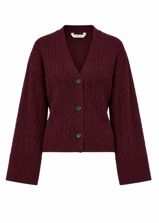 Noella N-Lenyx Knit Cardigan Winetasting