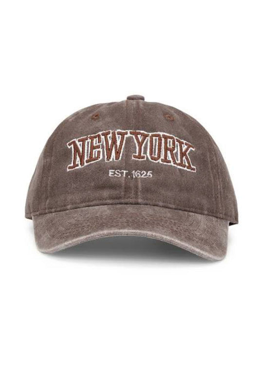 Sui Ava Everyday New York Cap Washed Brown