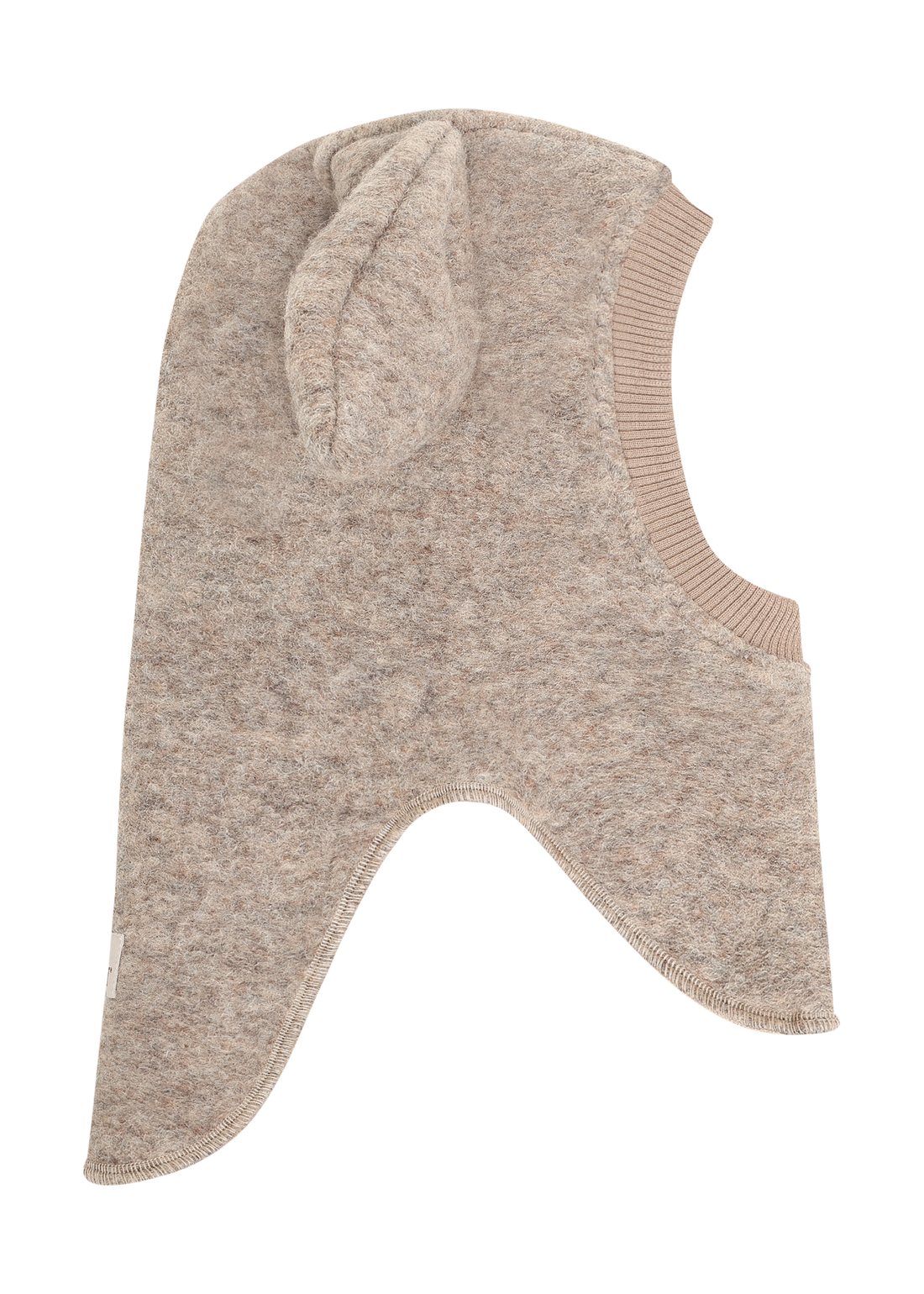 HUTTEliHUT Balaclava Ears Wool Camel Melange