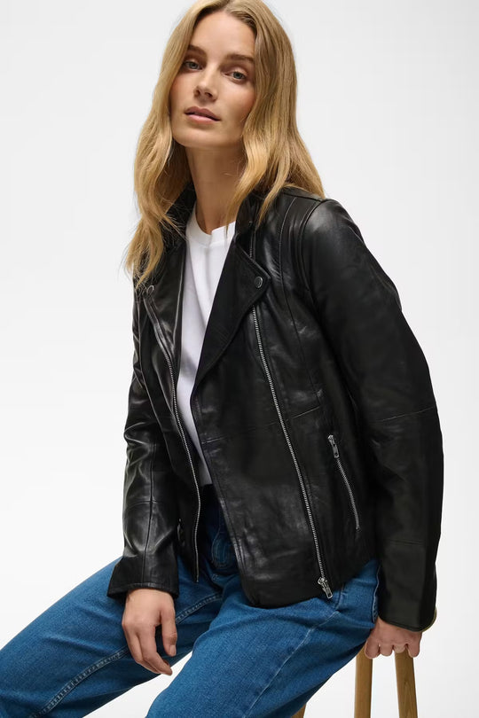Part Two FrancesPW Leather outerwear Black