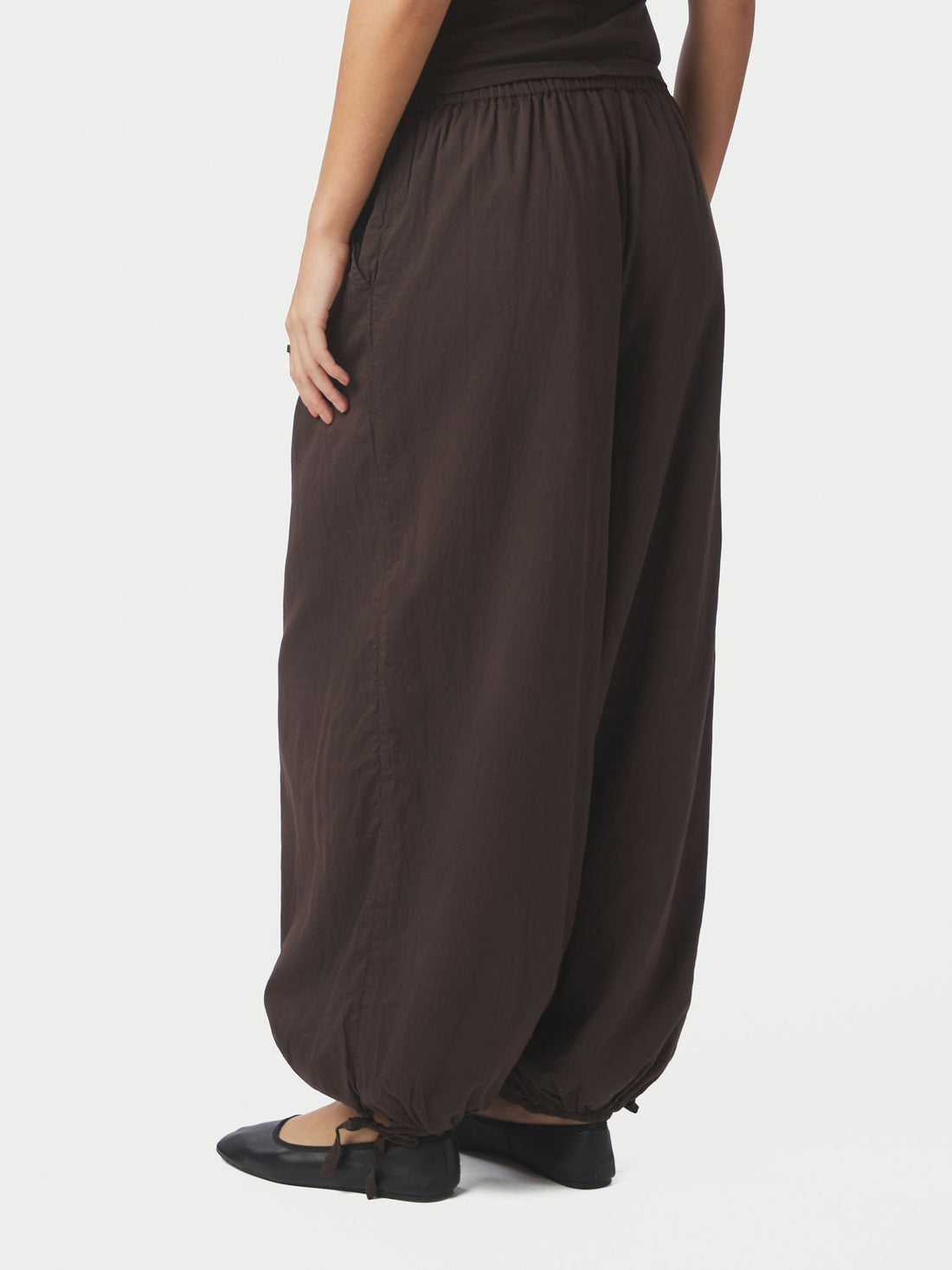 Neo Noir Elyse S Voile Balloon Pants Dark Brown