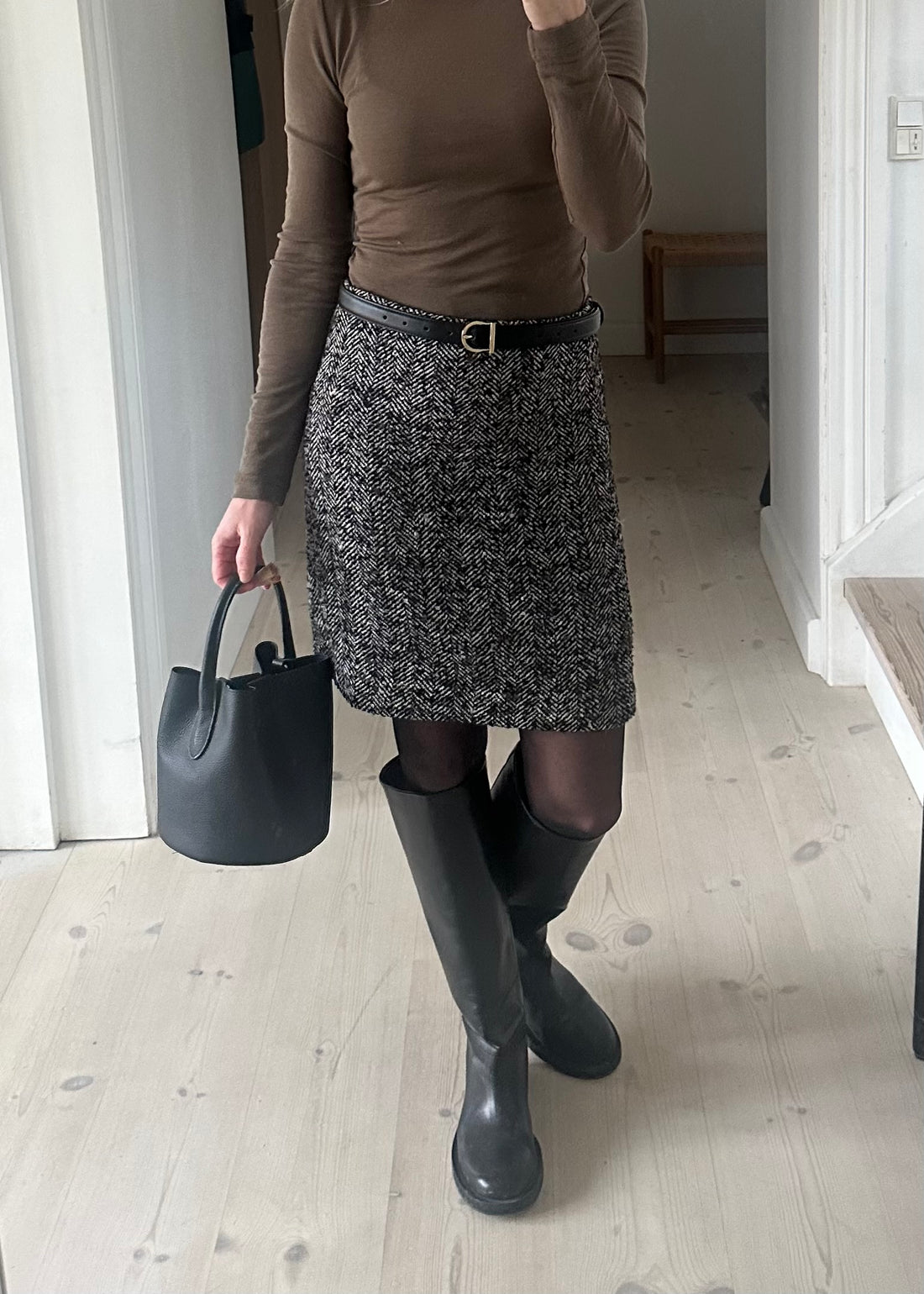 Plissé Copenhagen Christa Belt Black