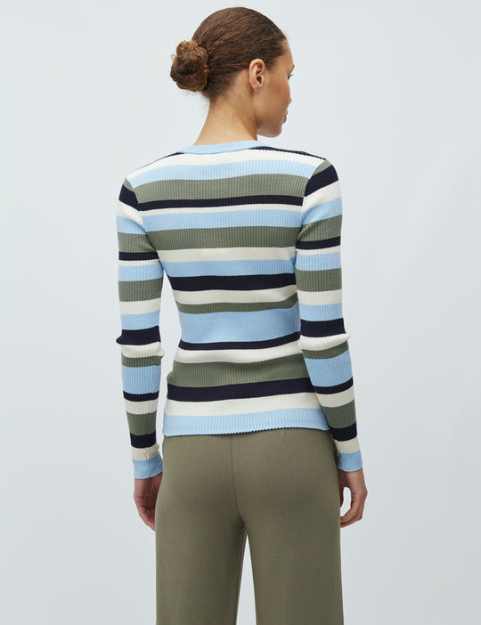 MbymM Turbanova-M Blouse Blue Sea S Stripe