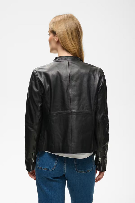 Part Two FrancesPW Leather outerwear Black