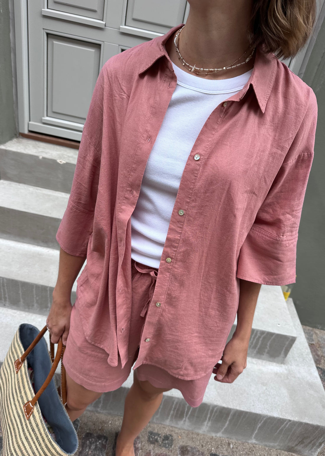 Soaked SLAria Shirt SS Ash Rose