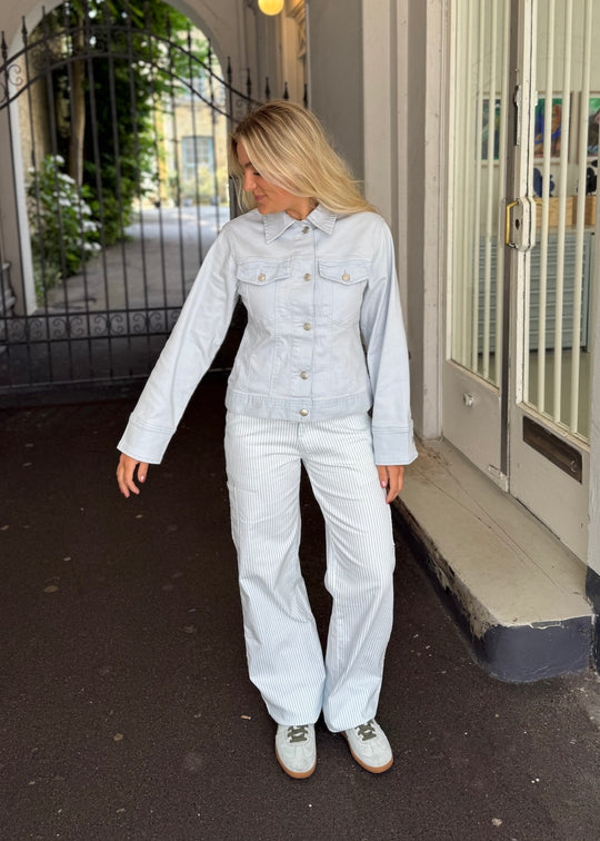 InWear MorieIW Janny Denim Jacket Aqua Blue