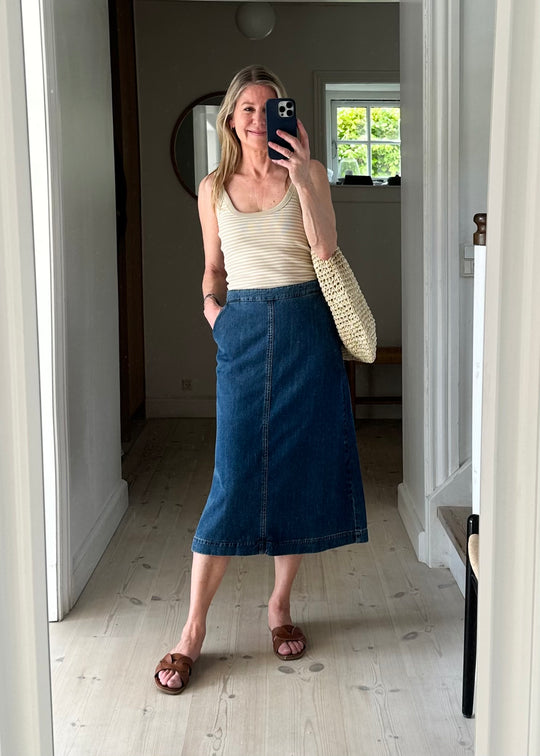 Esmé Studios ESNicole Denim Skirt 183 Blue denim