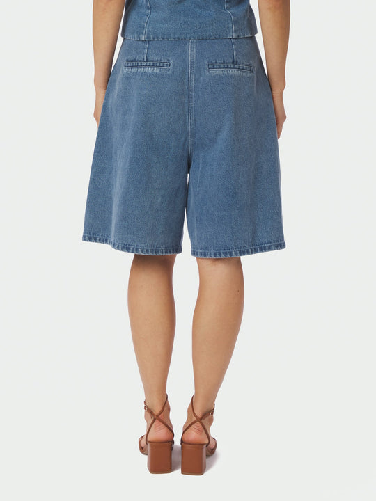 Neo Noir Rosel Denim Shorts Blue