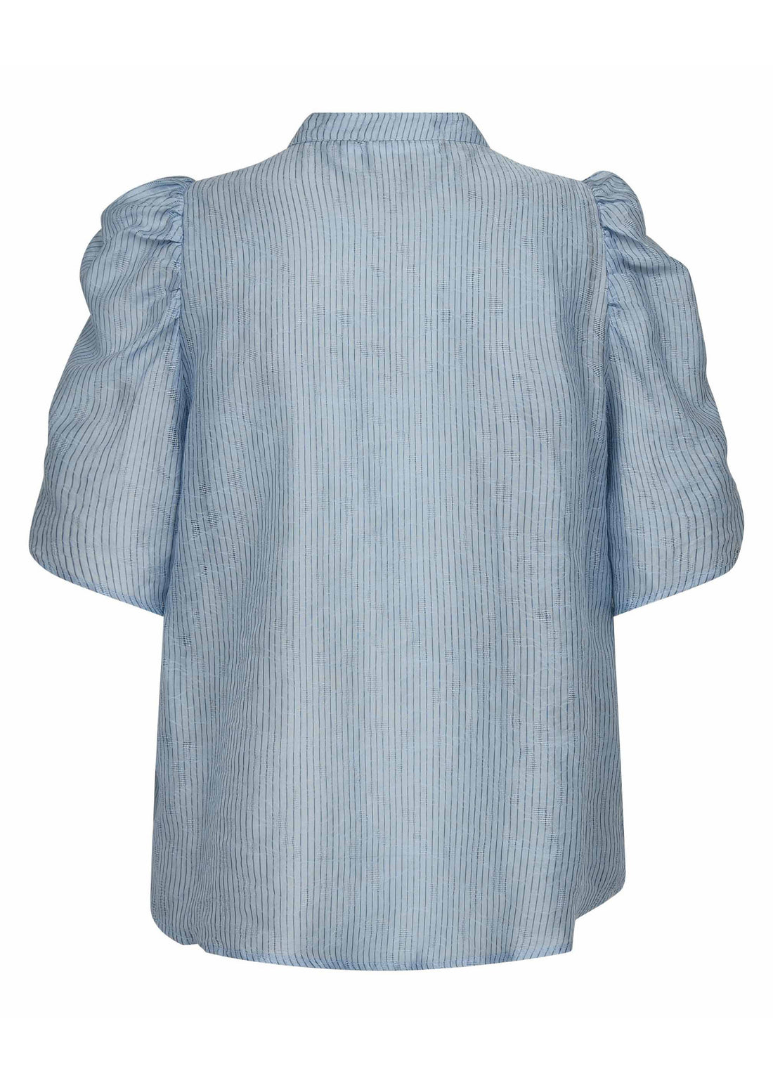 Co'Couture SisuCC SS V-Blouse Pale Blue