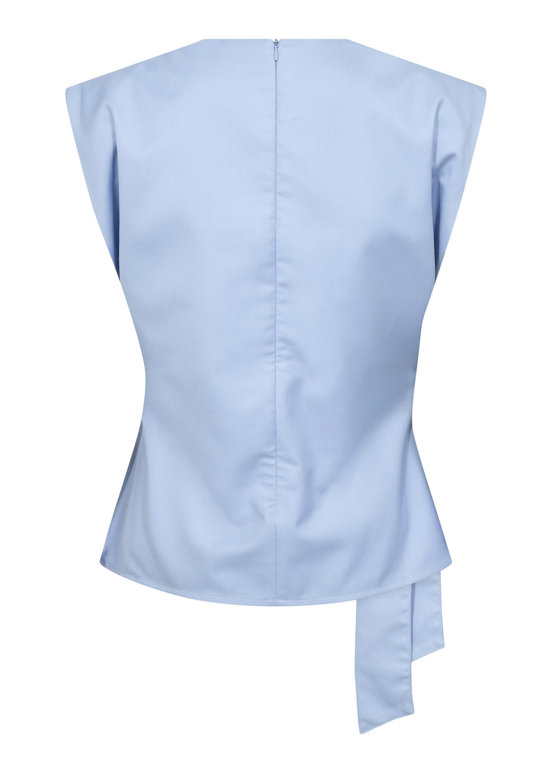 Co'Couture SianaCC Pleat Top Pale Blue