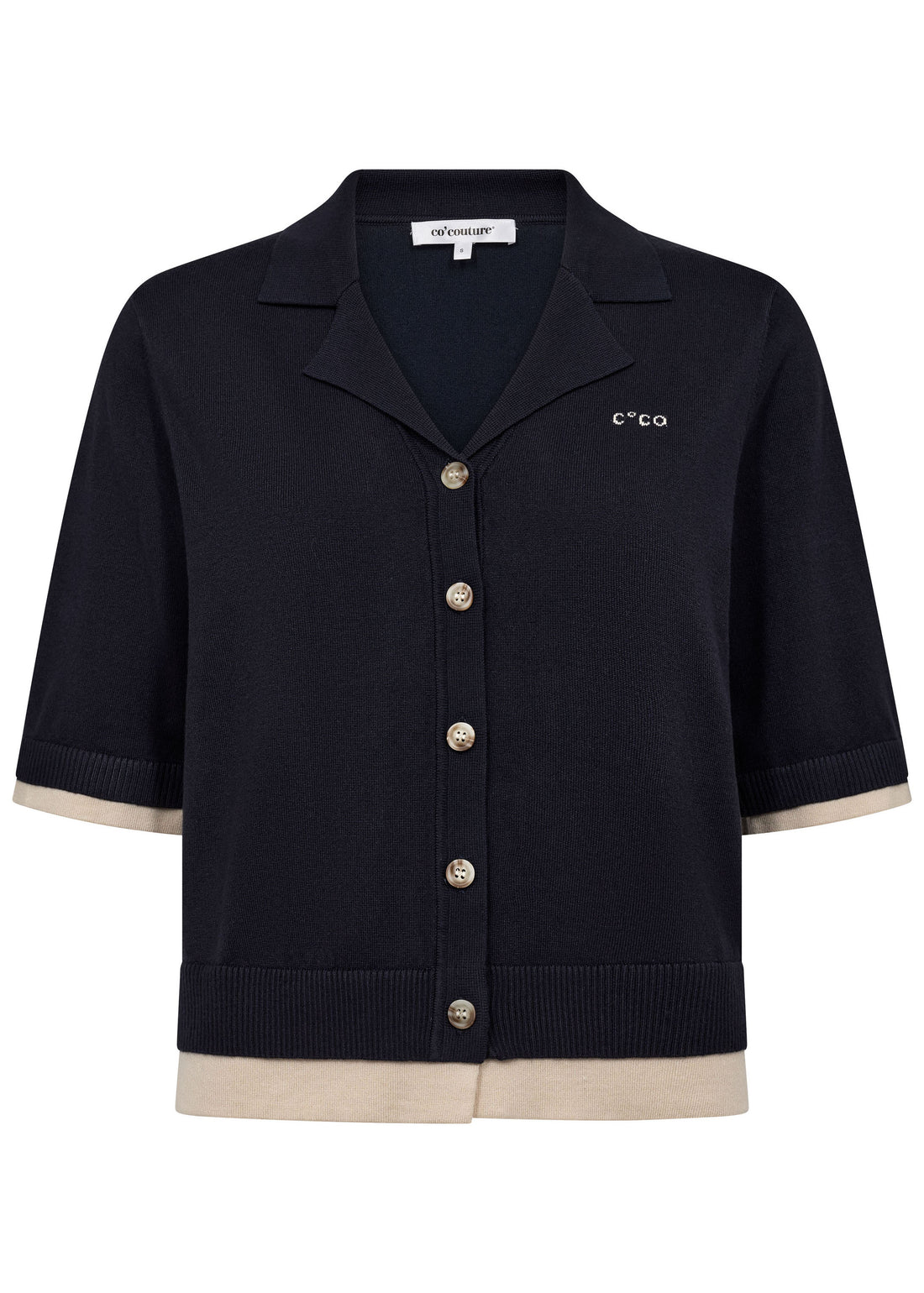 Co'Couture LueCC Crop Cardigan navy