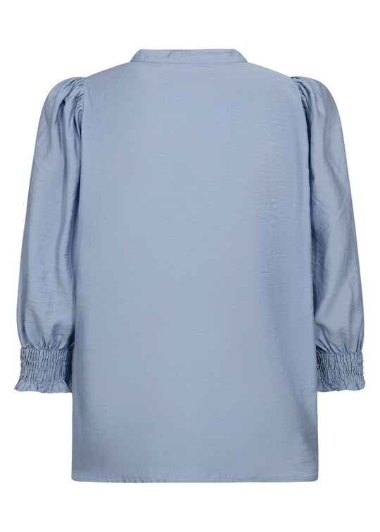 Pre-order uge 31. Co´Couture CallumCC Lace Puff V-Shirt Pale Blue