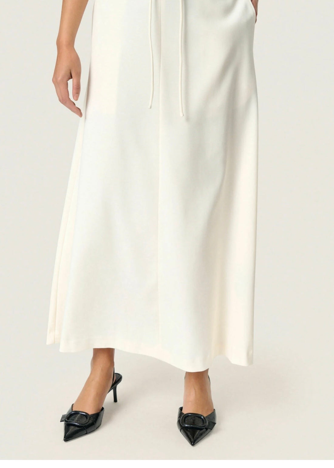 Soaked SLMalika Midi Skirt Broken White