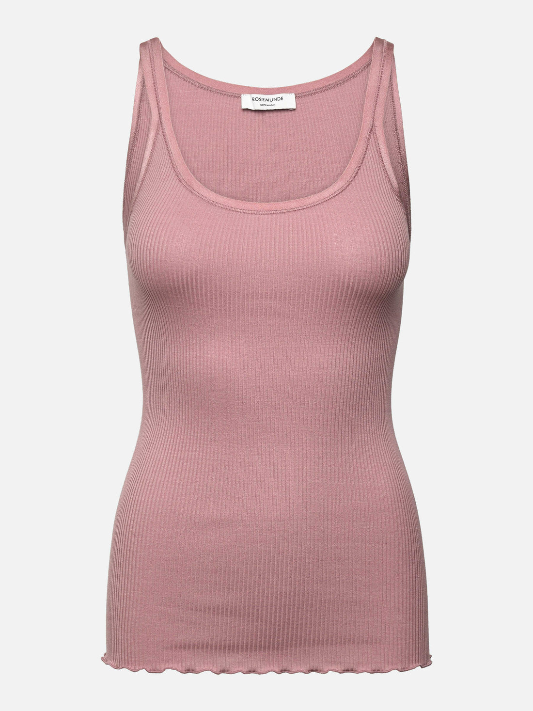 Rosemunde Belle Silk U-neck Strap Elastic Top Woodrose