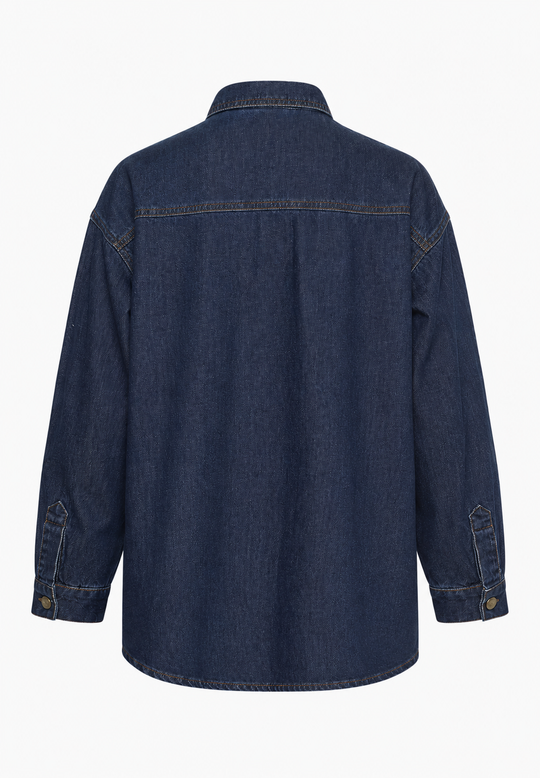 My Essential Wardrobe Denim Shirt MWHilma 171 Dark Blue Wash