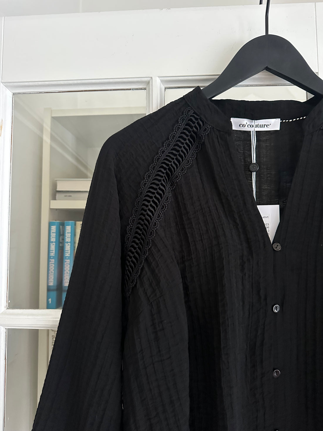 Co'Couture ShinaCC Lace v-shirt black