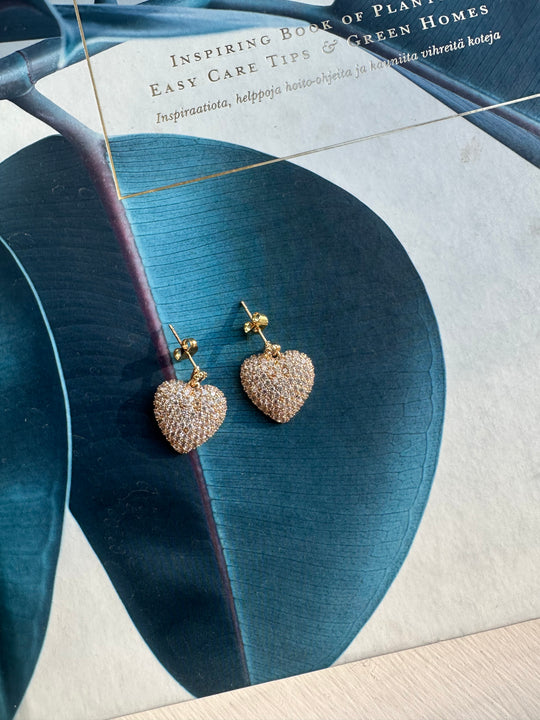 Camilla Folkmann Heart earrings Gold