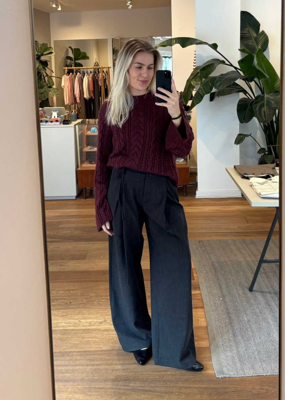 Minimum Gunli Pants Dark Grey Melange