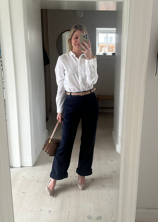 Pieszak Birkin Weekend Pant Stunning Corduroy Deep Navy Blue