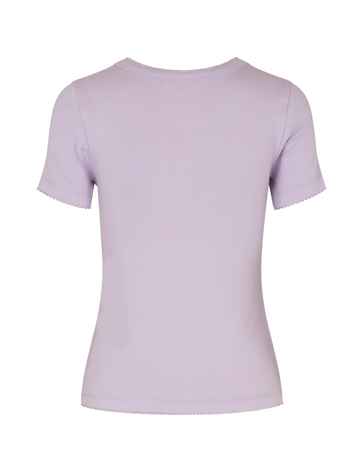 Mbym Otis Crochet-M t-shirt Orchid Petal