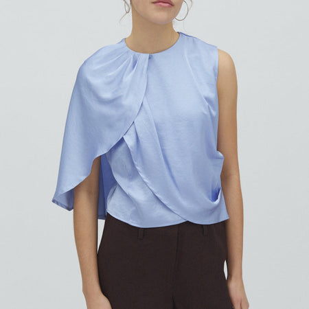 Mbym Aquilla-M bluse Serenity blue