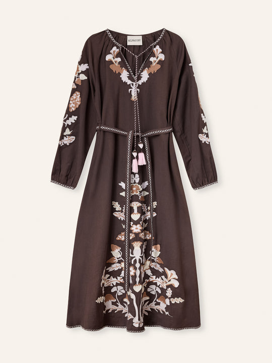 Helmstedt Monica Dress Brown