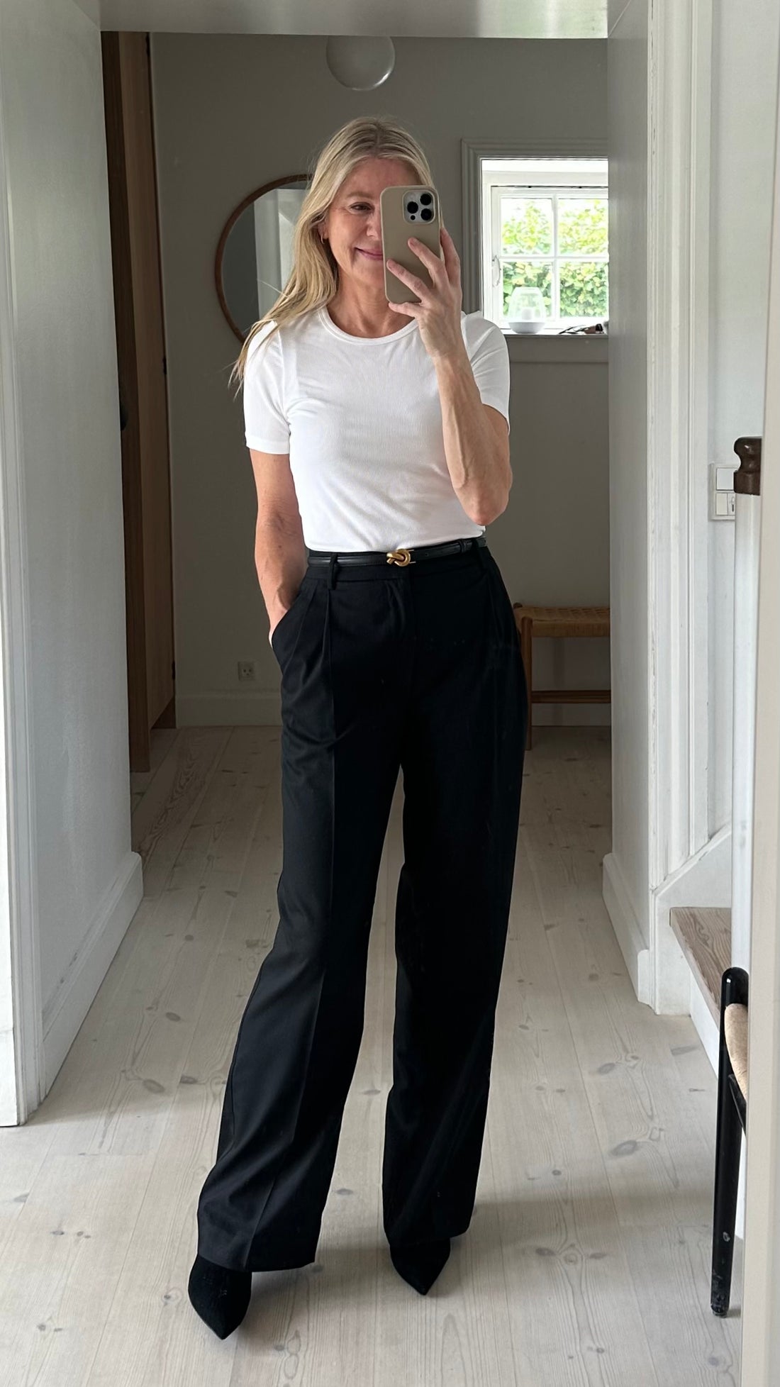 Plissé Copenhagen Knot Belt black
