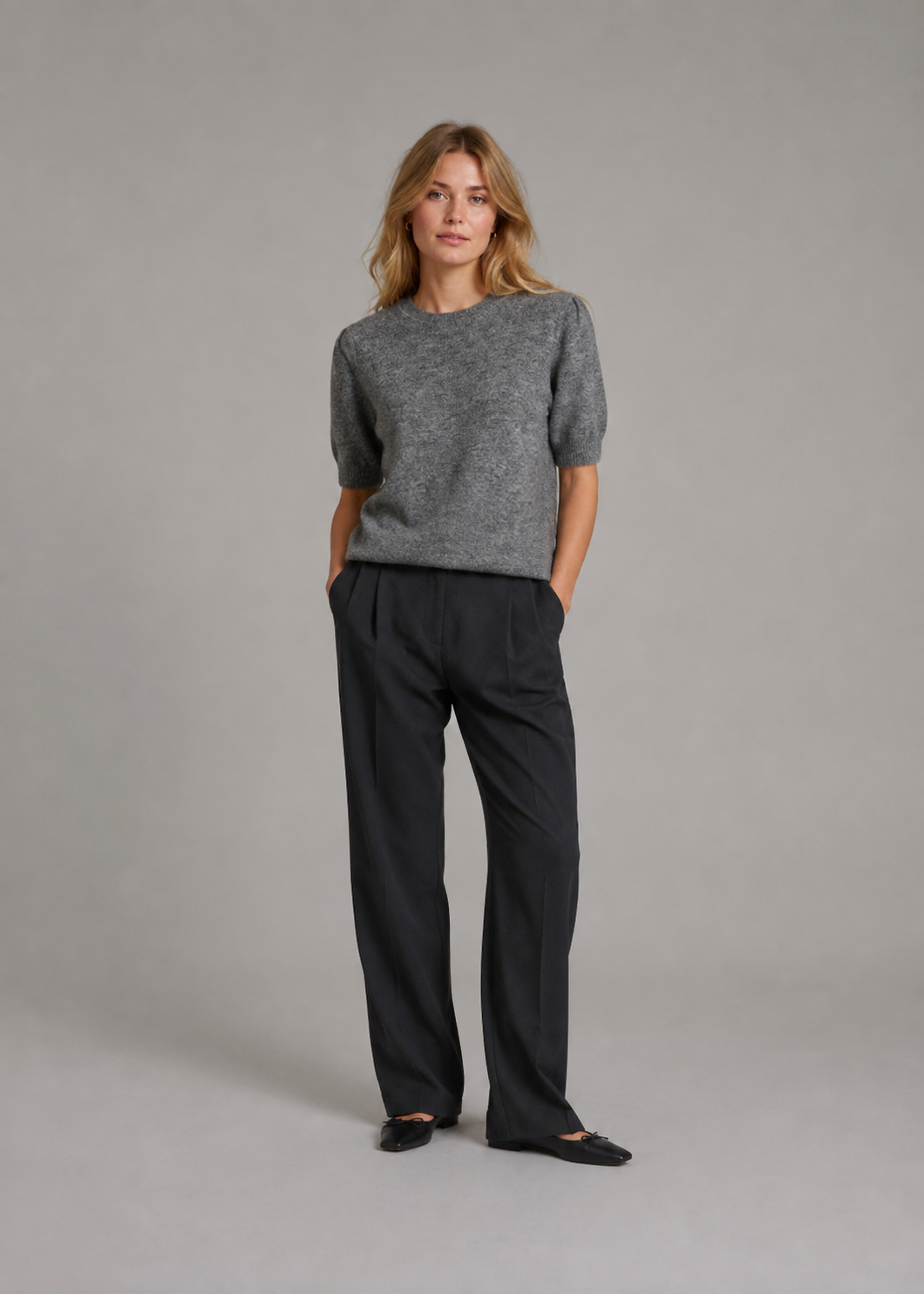 Karen by Simonsen KBNoabelle Plain Pullover Opal Gray Melange