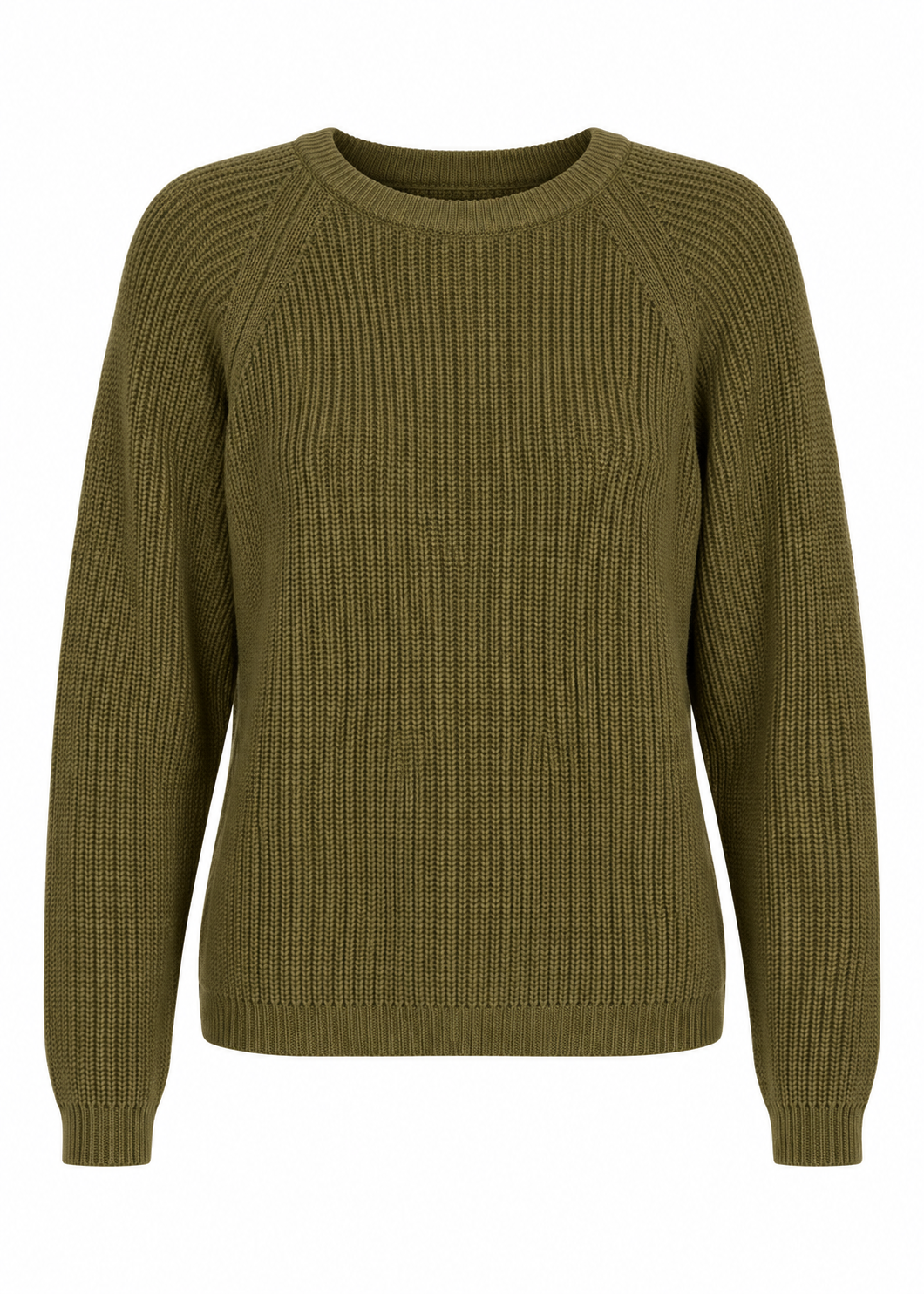 Serendipity Cotton Knit Sweater Olive