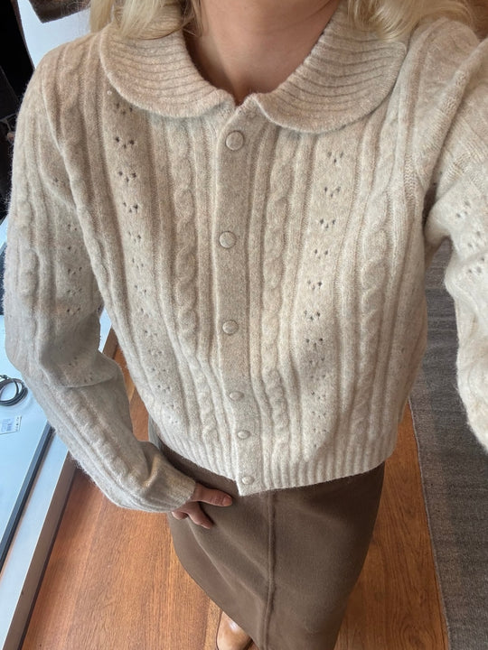 Neo Noir Emelie Cardigan Ivory