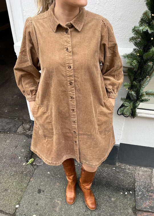 Part Two EleinaPW Dress Tigers Eye (lys brun)