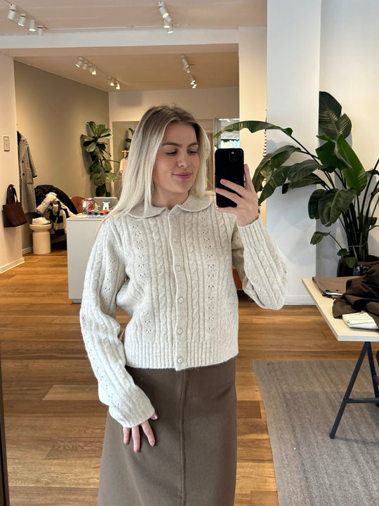 Neo Noir Emelie Cardigan Ivory