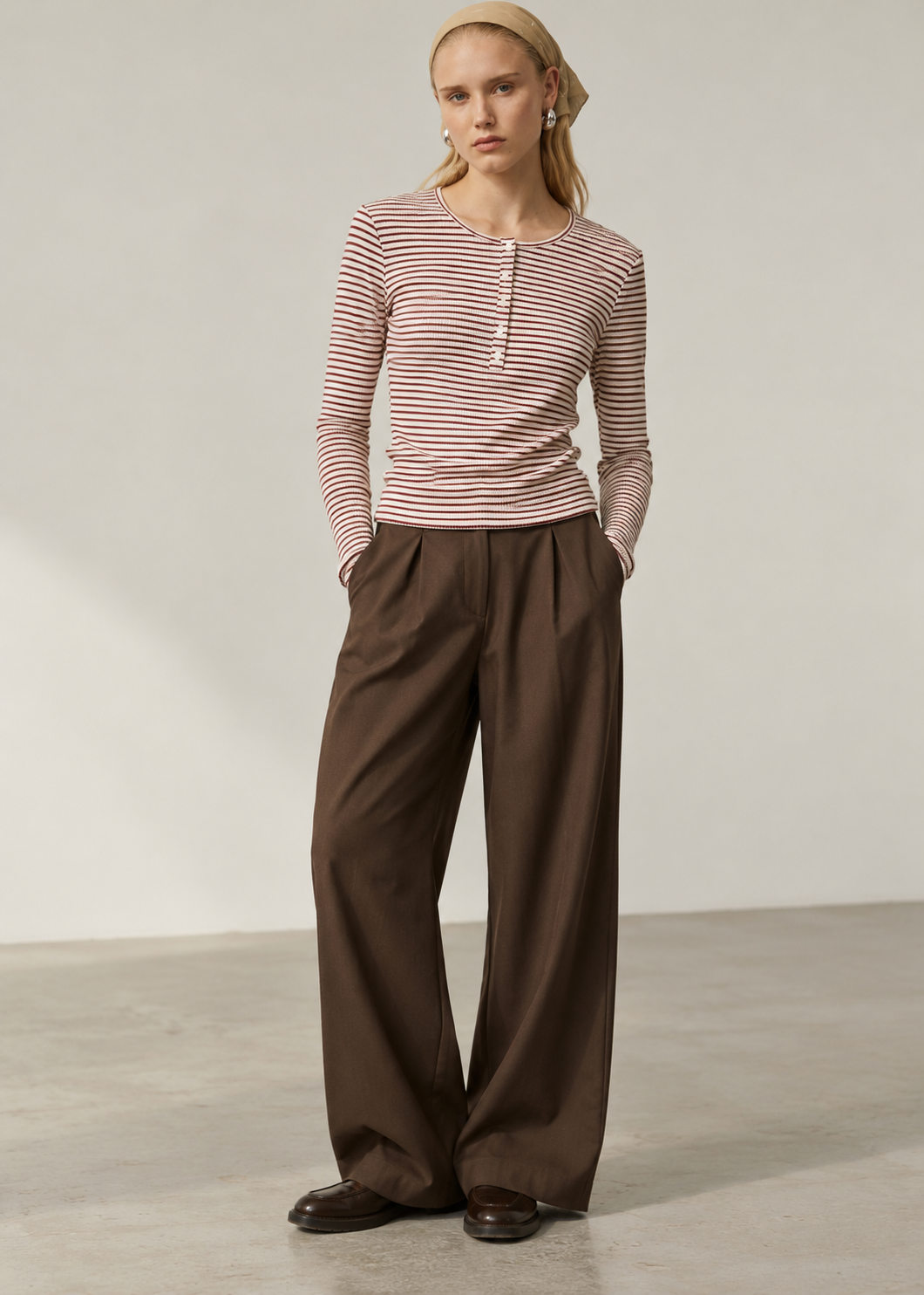 Sofie Schnoor Paxsw T-shirt Long Sleeve Red Striped