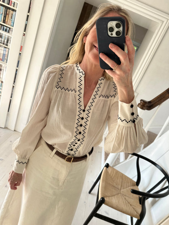 Co’Couture Notiscc Shirt Off White
