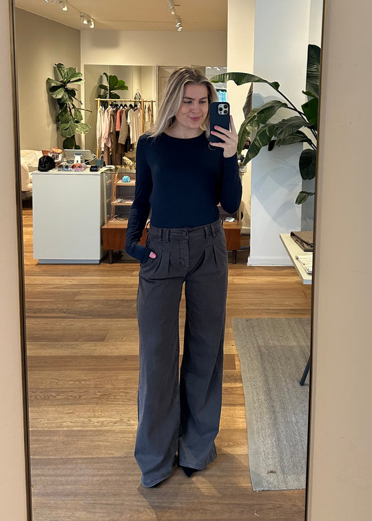 Pieszak PD-Sasha French Pleat Pant coffee (brun)