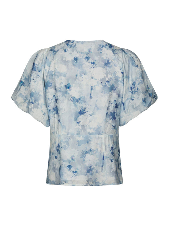 Neo Noir Irina Floral Fusion Blouse Blue