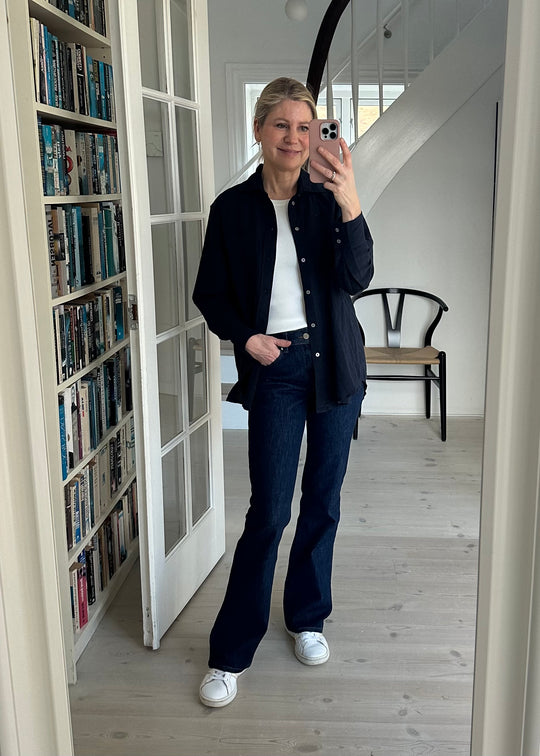 Pieszak Marija 360 jeans tvättar hig power äkta indigo mörkblå