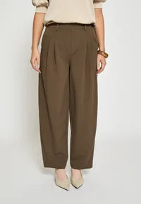 Peppercorn PCMaya HW Pant Ermine Brown Melange