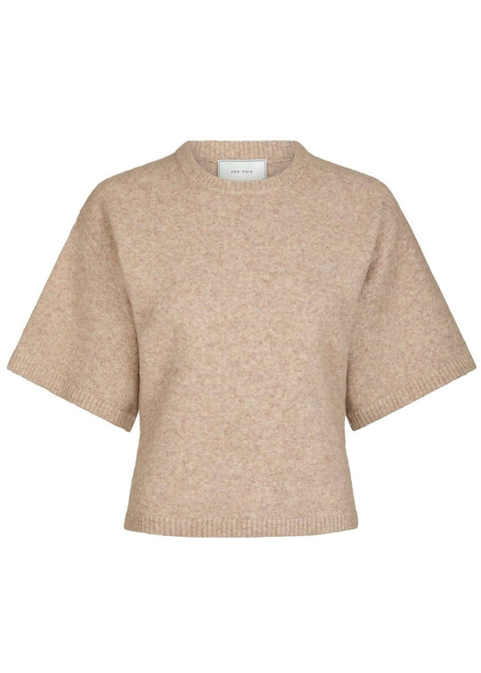 Neo Noir Asha Knit Tee sand melange