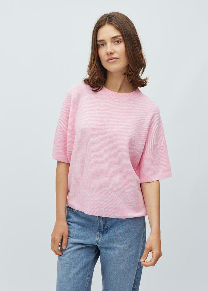 MbyM Hanae Gillian SS-M knit begonia pink melange