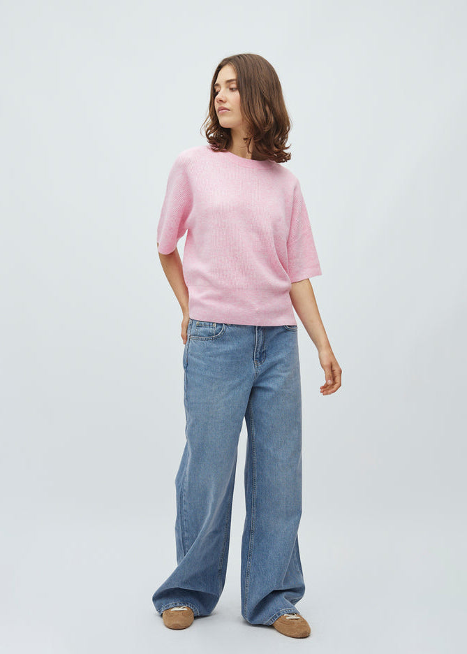 MbyM Hanae Gillian SS-M knit begonia pink melange
