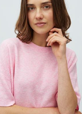MbyM Hanae Gillian SS-M knit begonia pink melange