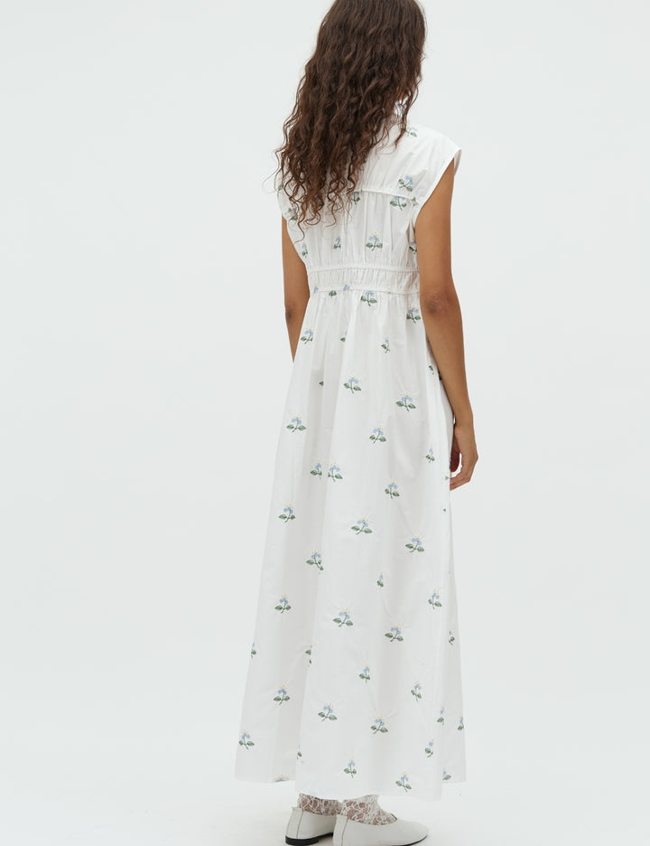 MbyM Taneil Long-M dress blue flower