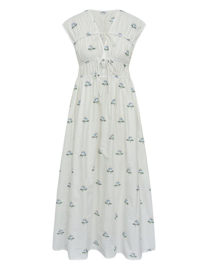 MbyM Taneil Long-M dress blue flower