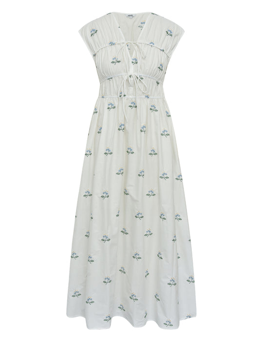 MbyM Taneil Long-M dress blue flower