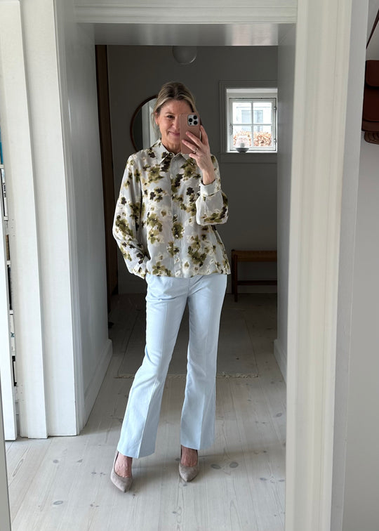 Cinq unités Clarafv cheville 081 pantalon aérien bleu