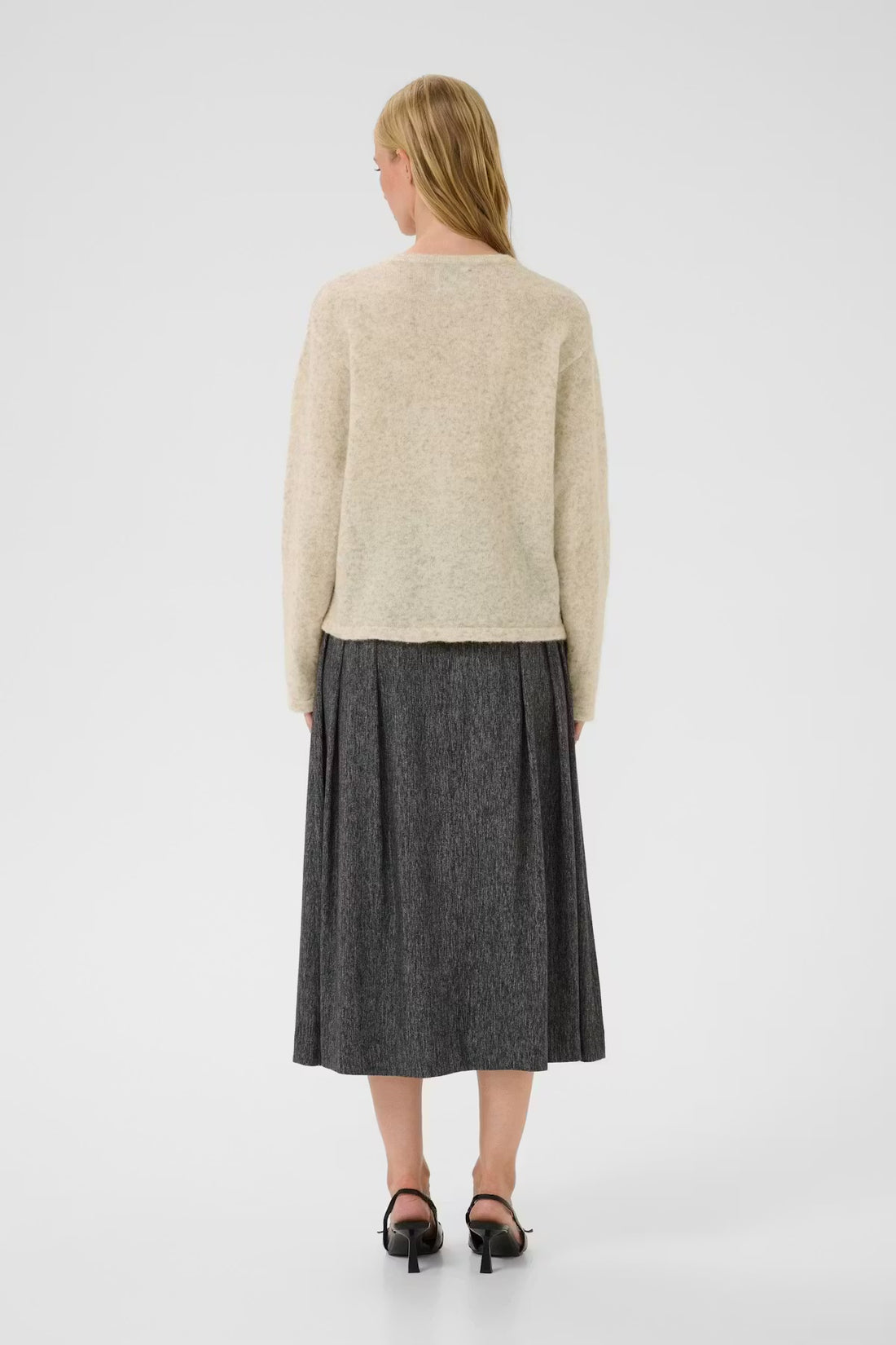 Karen by Simonsen KBZelda Round neck Cardigan Egret