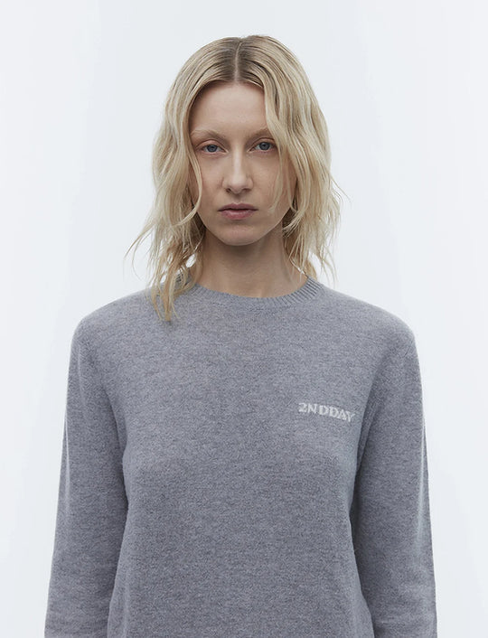 2NDDAY Lance TT Soft Wool Blend Pullover classic grey