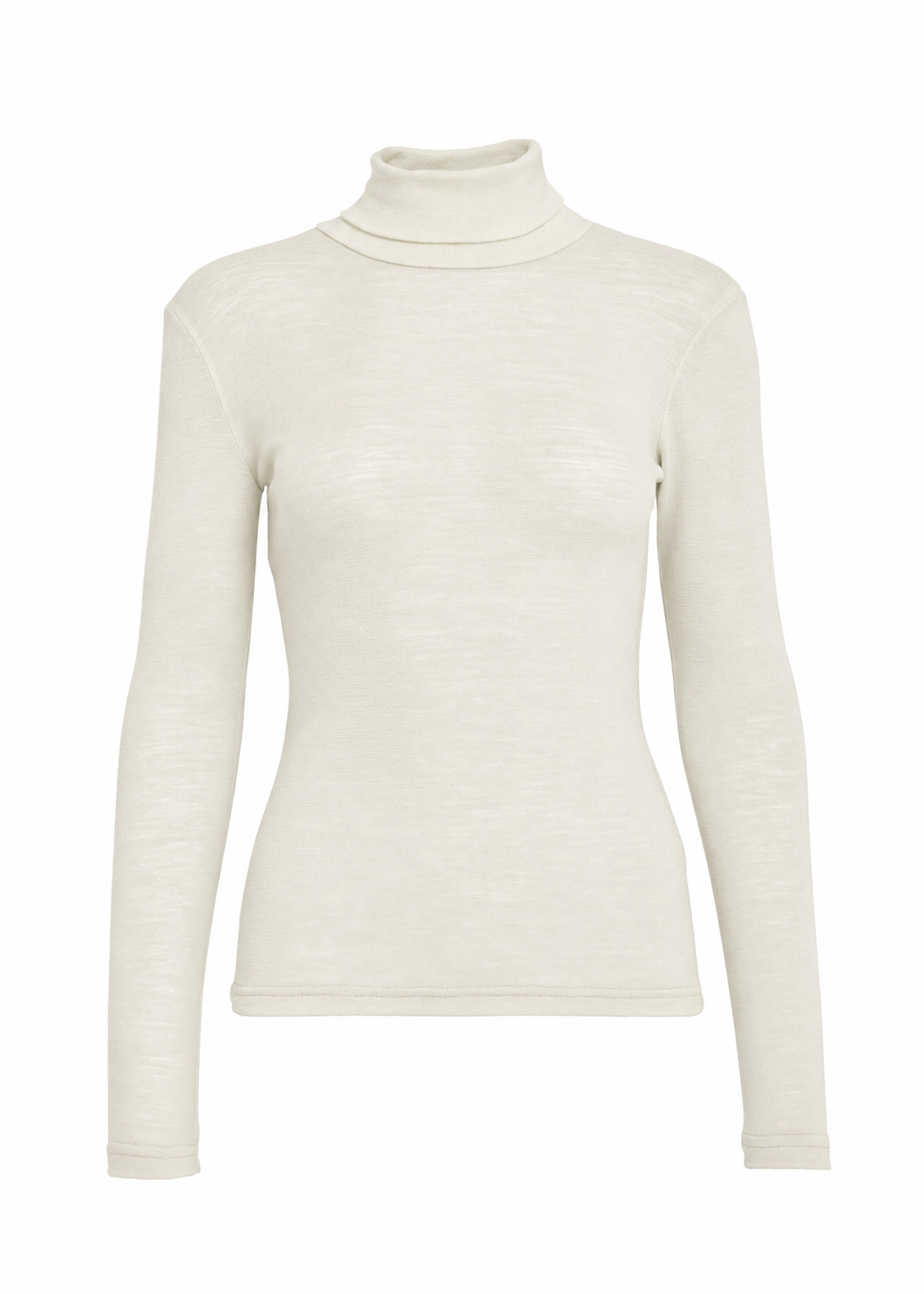 Minus MSCally Roll Neck Long Sleeve Top Broken White